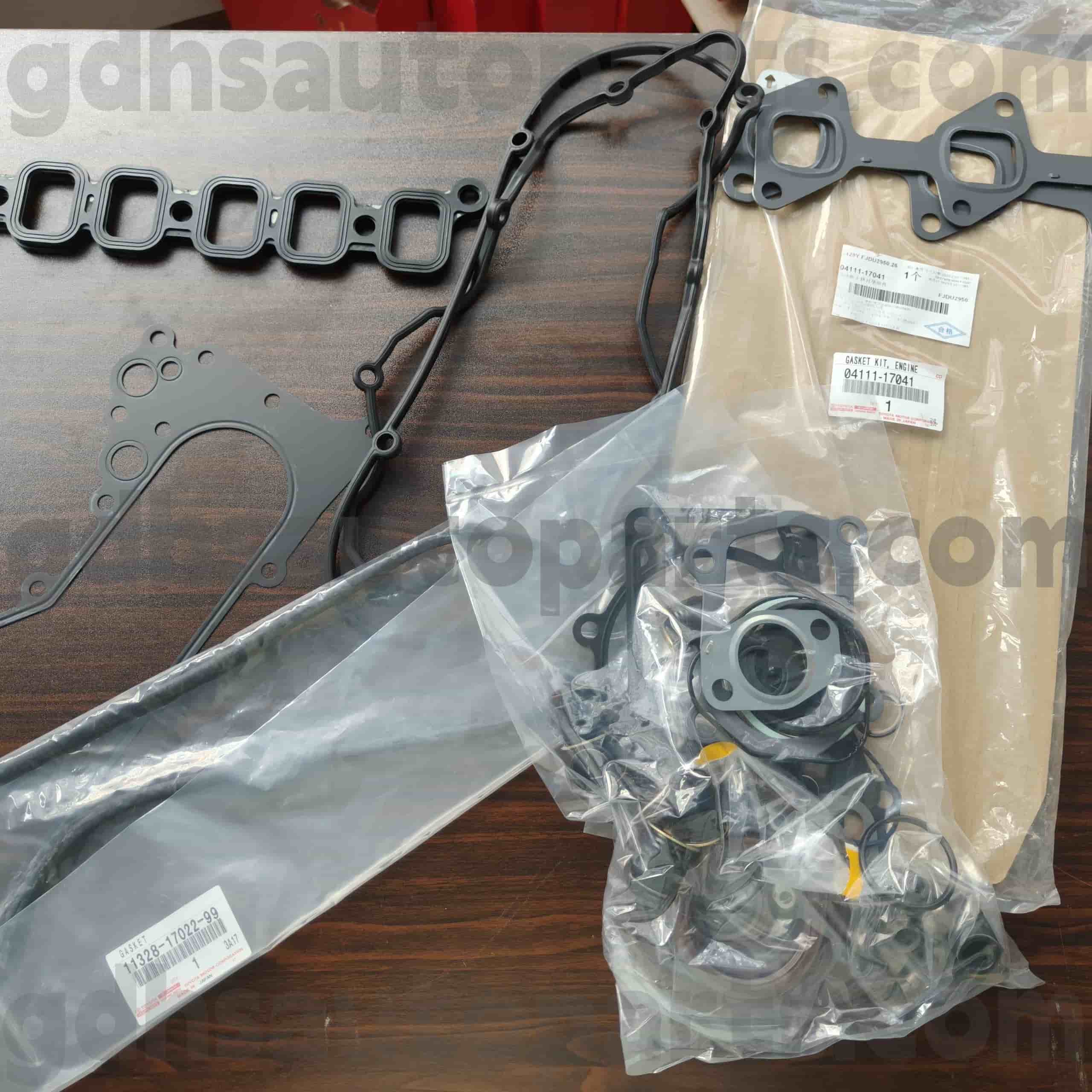 04111-17041 Toyota Bahagian Tulen Enjin Pembaikan Kit untuk Land Cruiser, Coaster, Land Cruiser Van