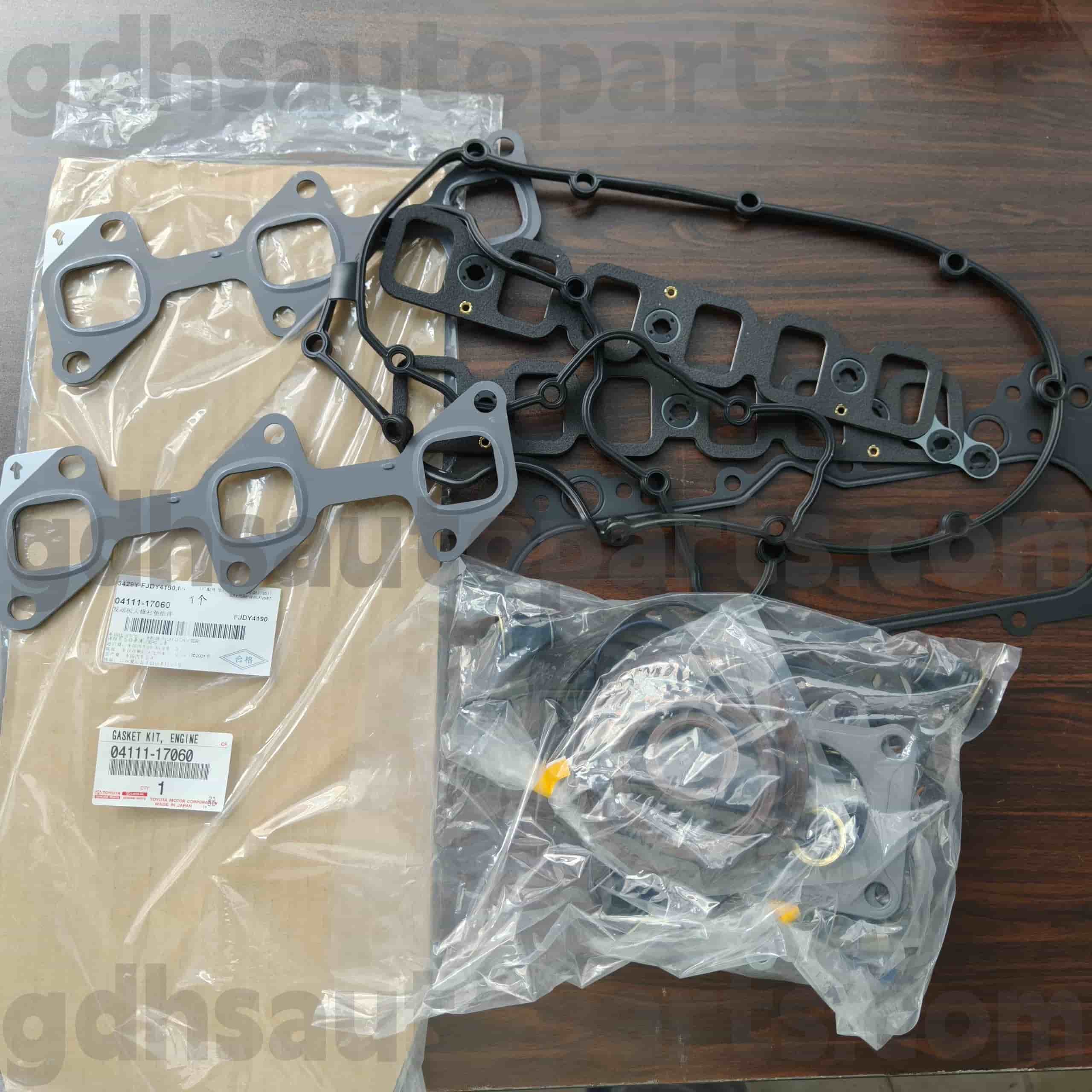 04111-17060 Toyota Bahagian Tulen Enjin Kit Pembaikan untuk Land Cruiser, Land Cruiser 100