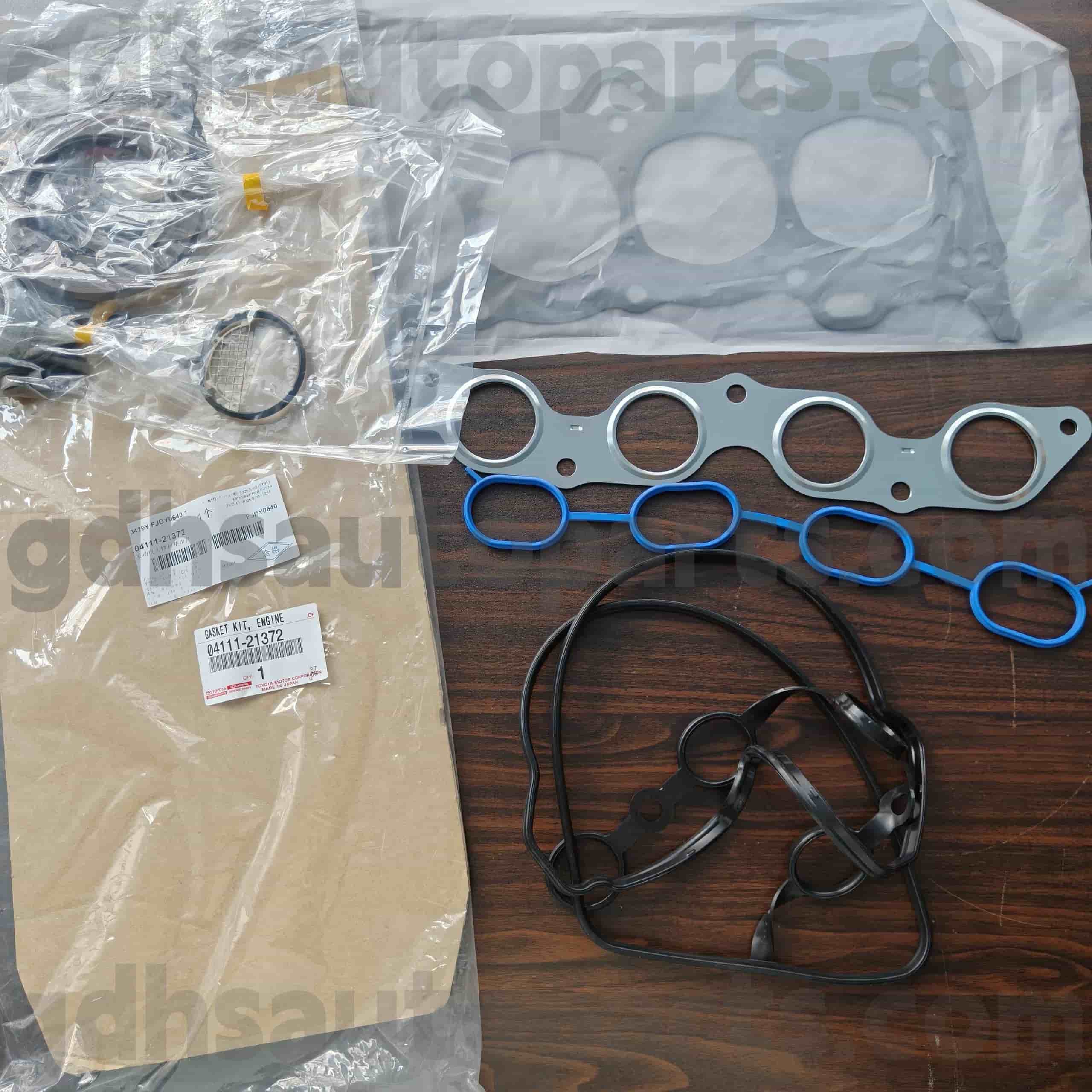 04111-21372 Toyota Bahagian Tulen Enjin Pembaikan Kit untuk Yaris, Corolla