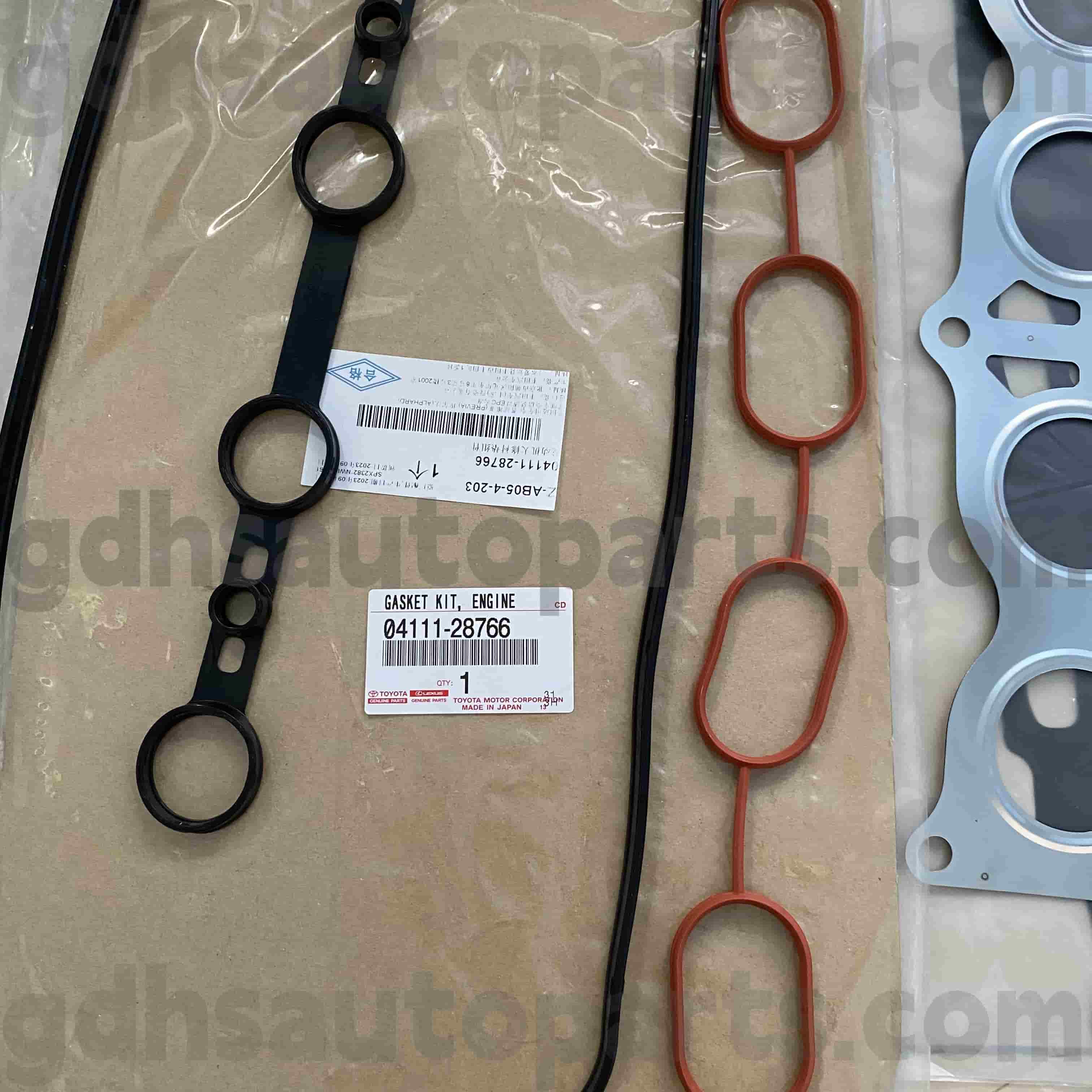 04111-28766 Toyota Bahagian Tulen Enjin Pembaikan Kit untuk Previa, Esttima, Alphard