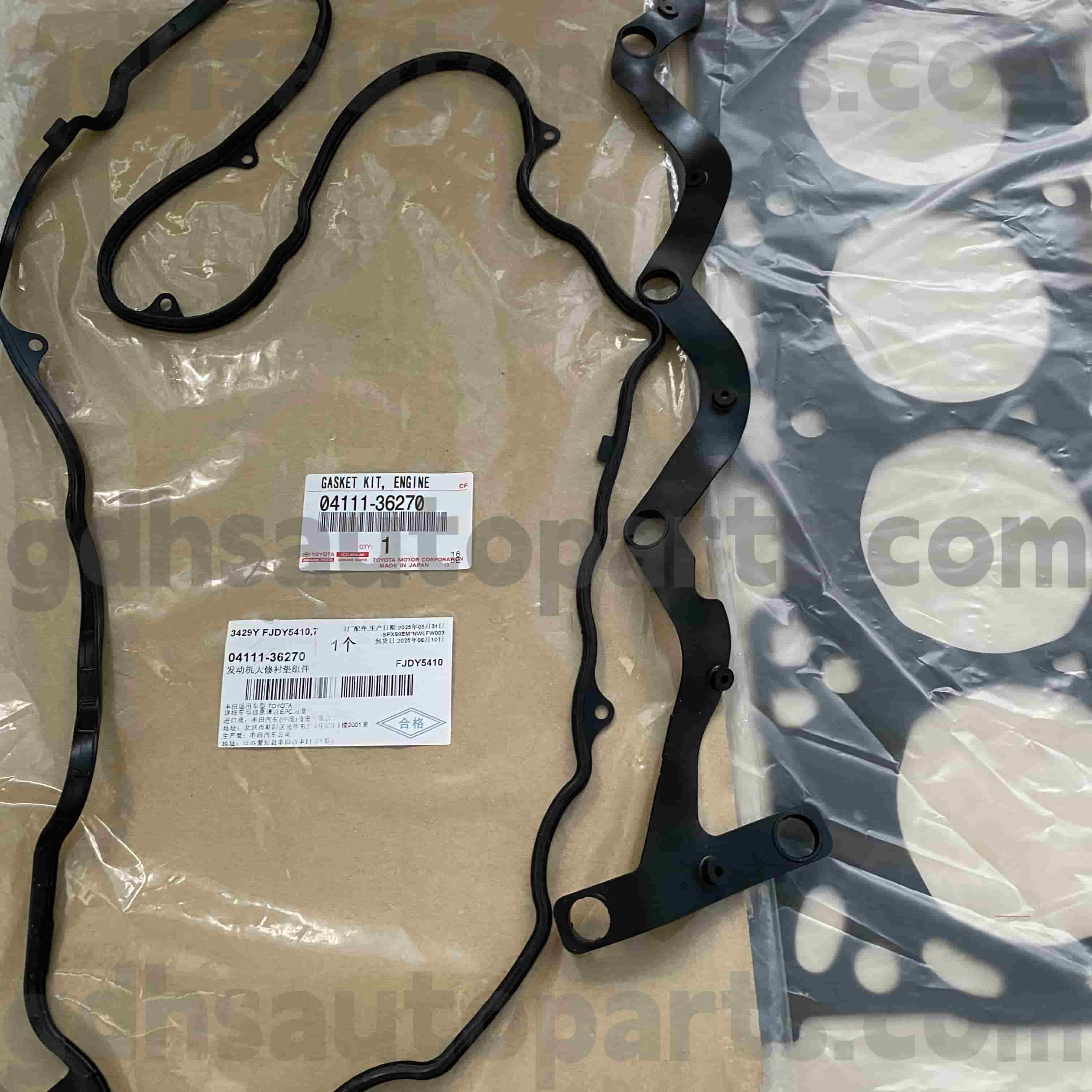 04111-36270 Toyota Bahagian Tulen Enjin Pembaikan Kit untuk Highlander