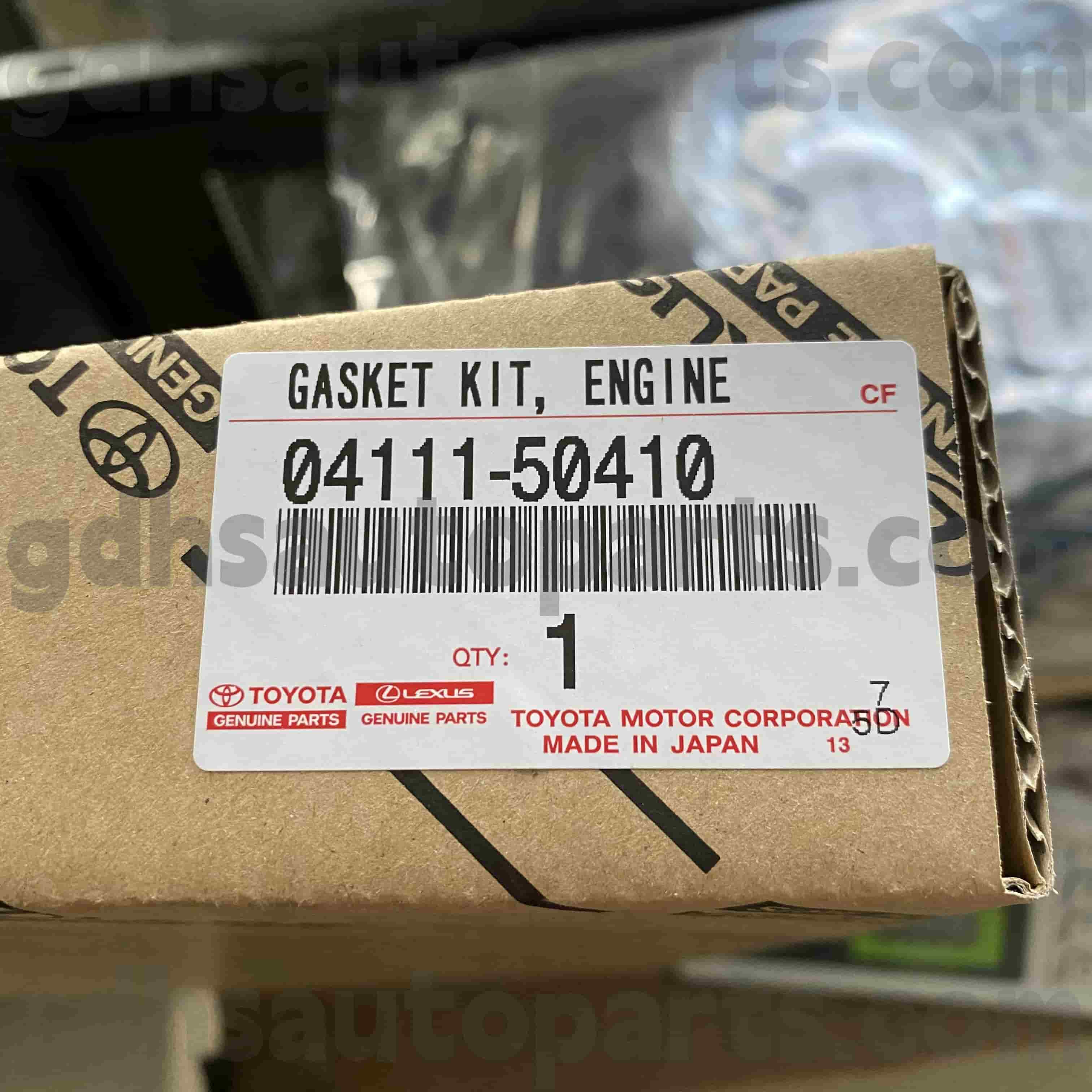 04111-50410 Toyota Bahagian Tulen Enjin Pembaikan Kit untuk Land Cruiser