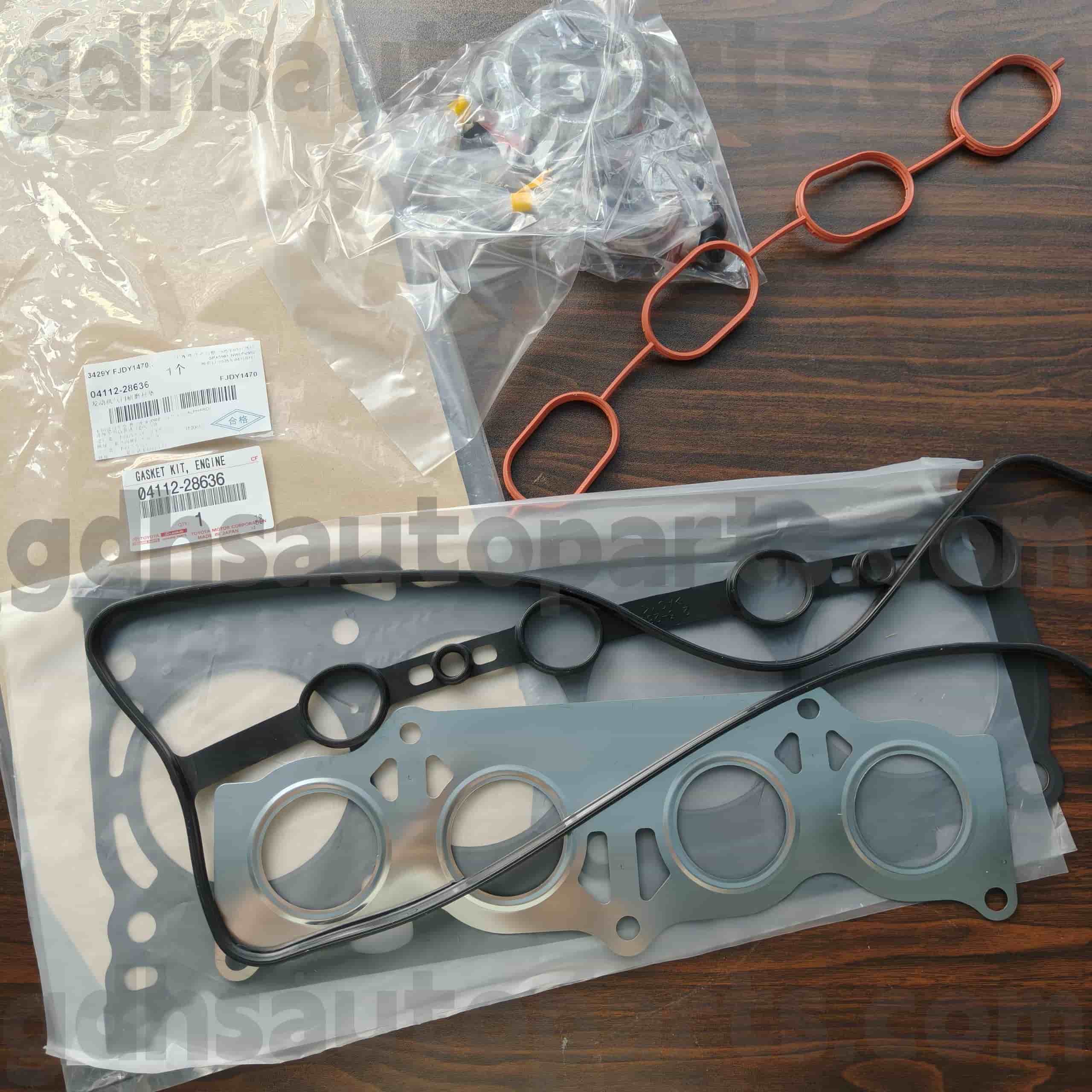 04112-28636 Toyota Bahagian Tulen Jalur Kit Tune-Up untuk Previa/Tarago, Esttima, Alphard