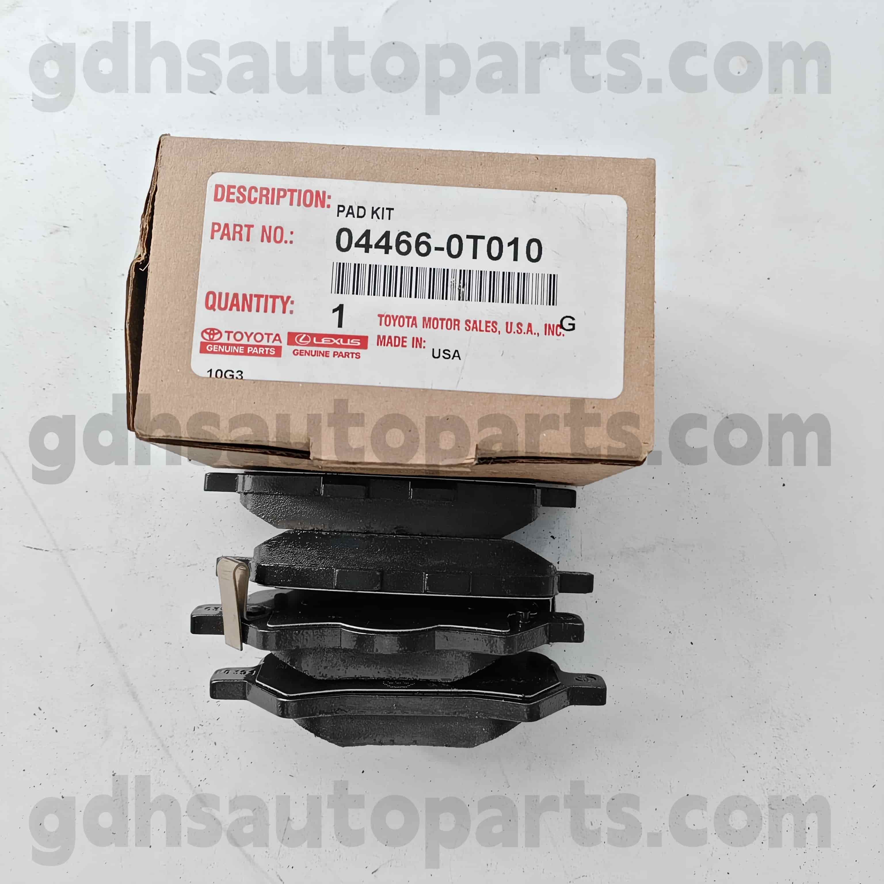 04466-0T010 TOYOTA Bahagian tulen Pad brek belakang untuk venza casis no. AGV1#
