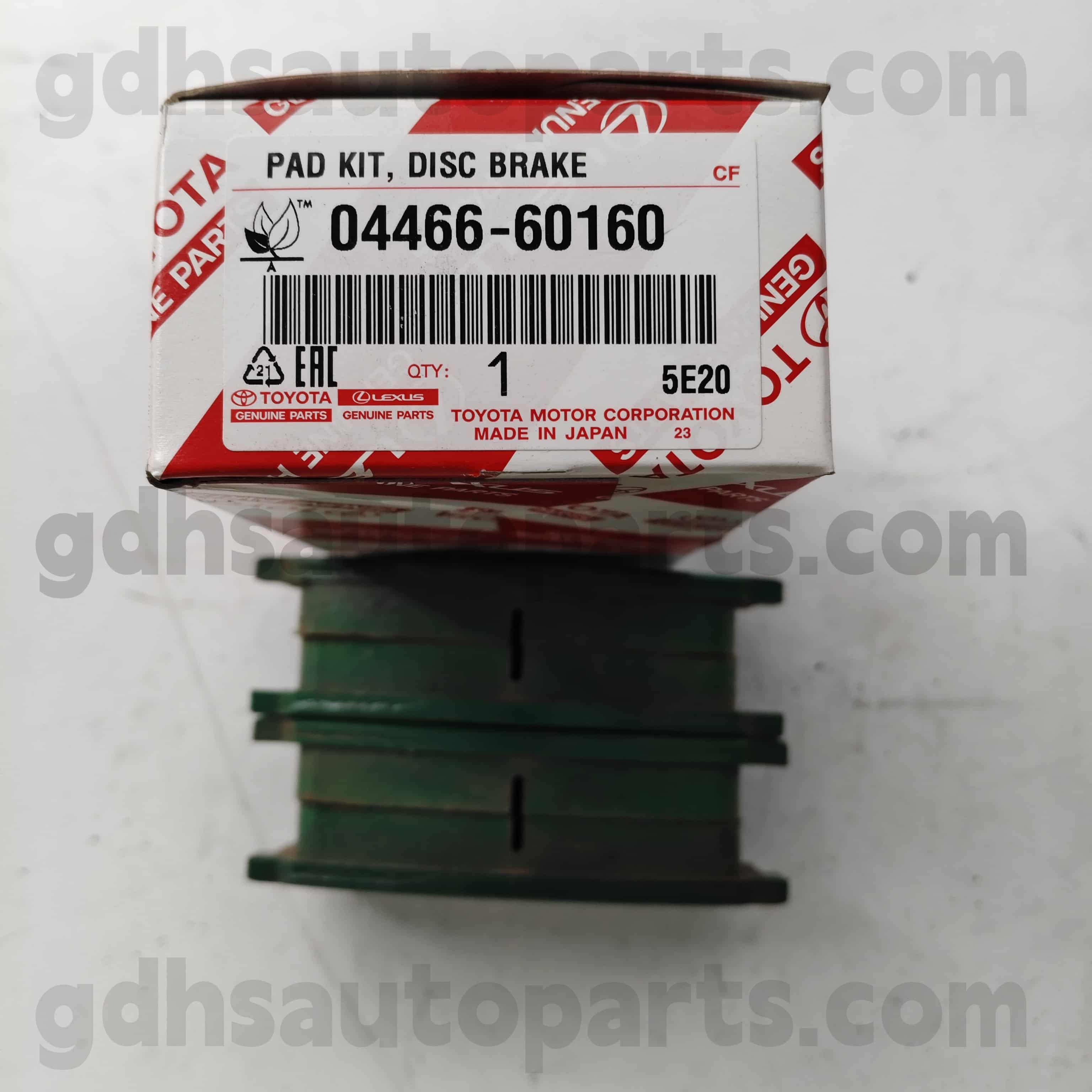 04466-60160 TOYOTA Bahagian tulen Pad brek belakang untuk Land Cruiser 、 LX450D/460/570 Chassis no. Urj202