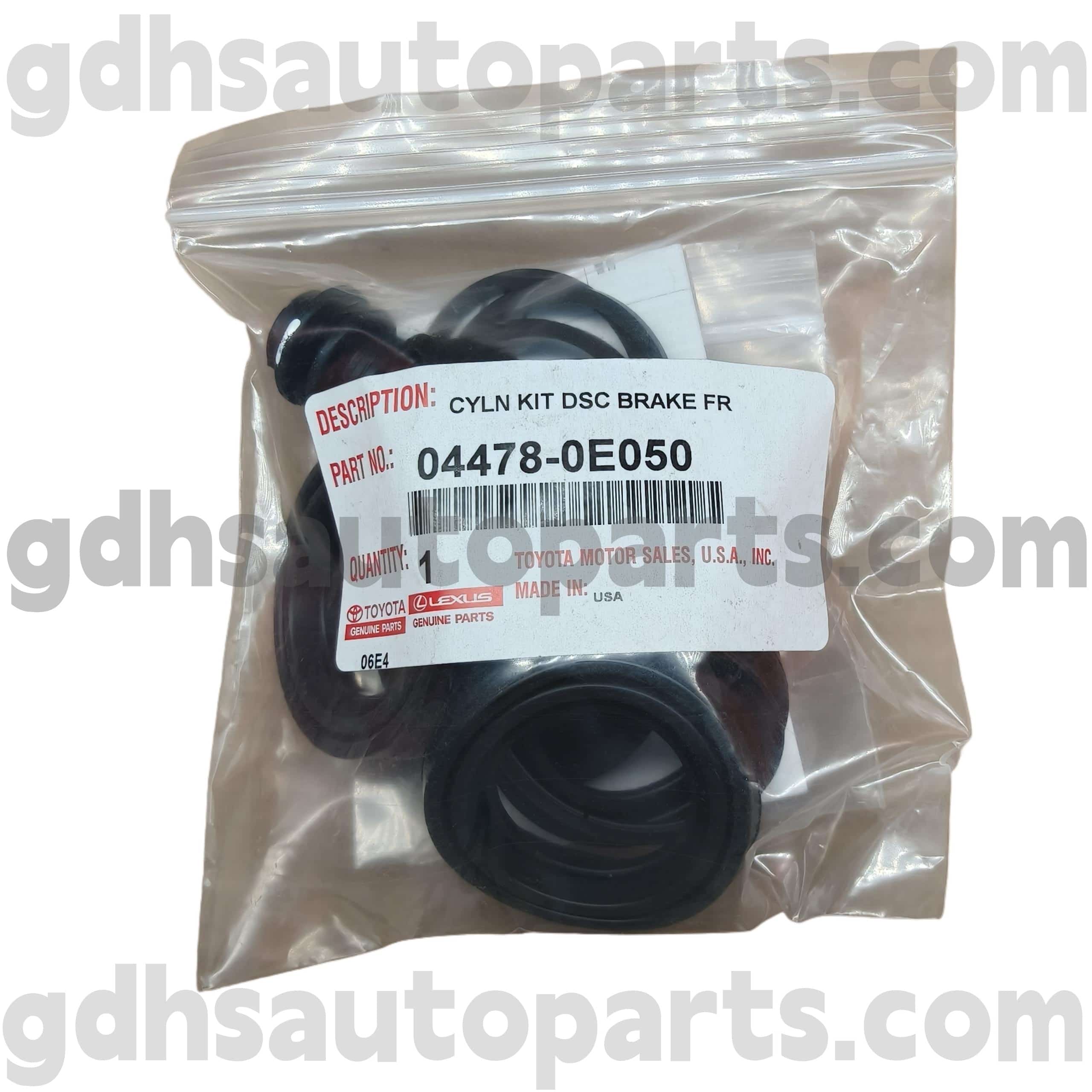 04478-0E050 TOYOTA BAHAGIAN TUJUH Depan Kit Pembaikan Silinder Brek Depan untuk Sienna, Highlander (NAP) Chassis no. ASU50, GSU5#