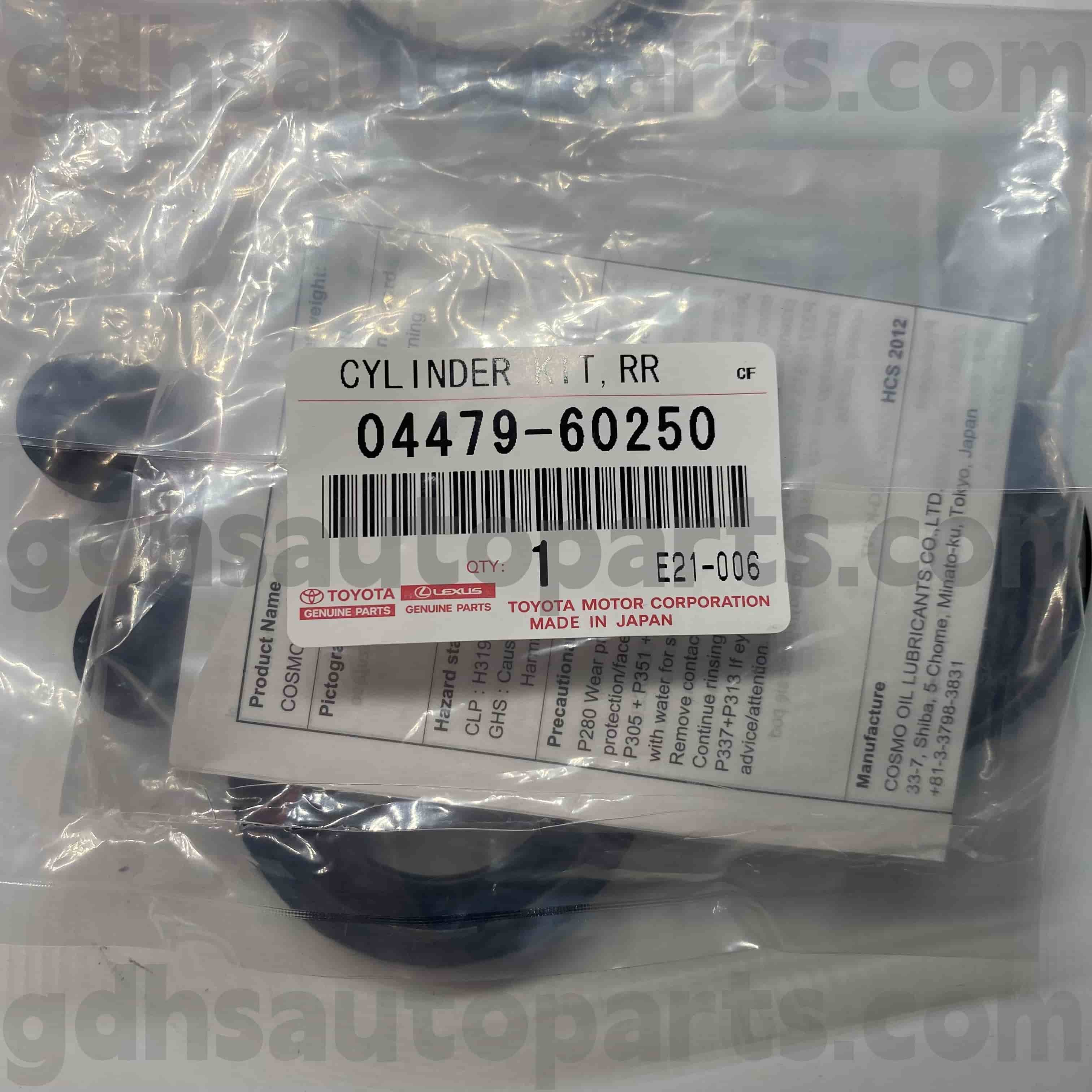 04479-60250 TOYOTA Bahagian Tulen Belakang Kit Pembaikan Silinder Brek untuk Land Cruiser, Lexus LX470 Chassis no. UZJ100