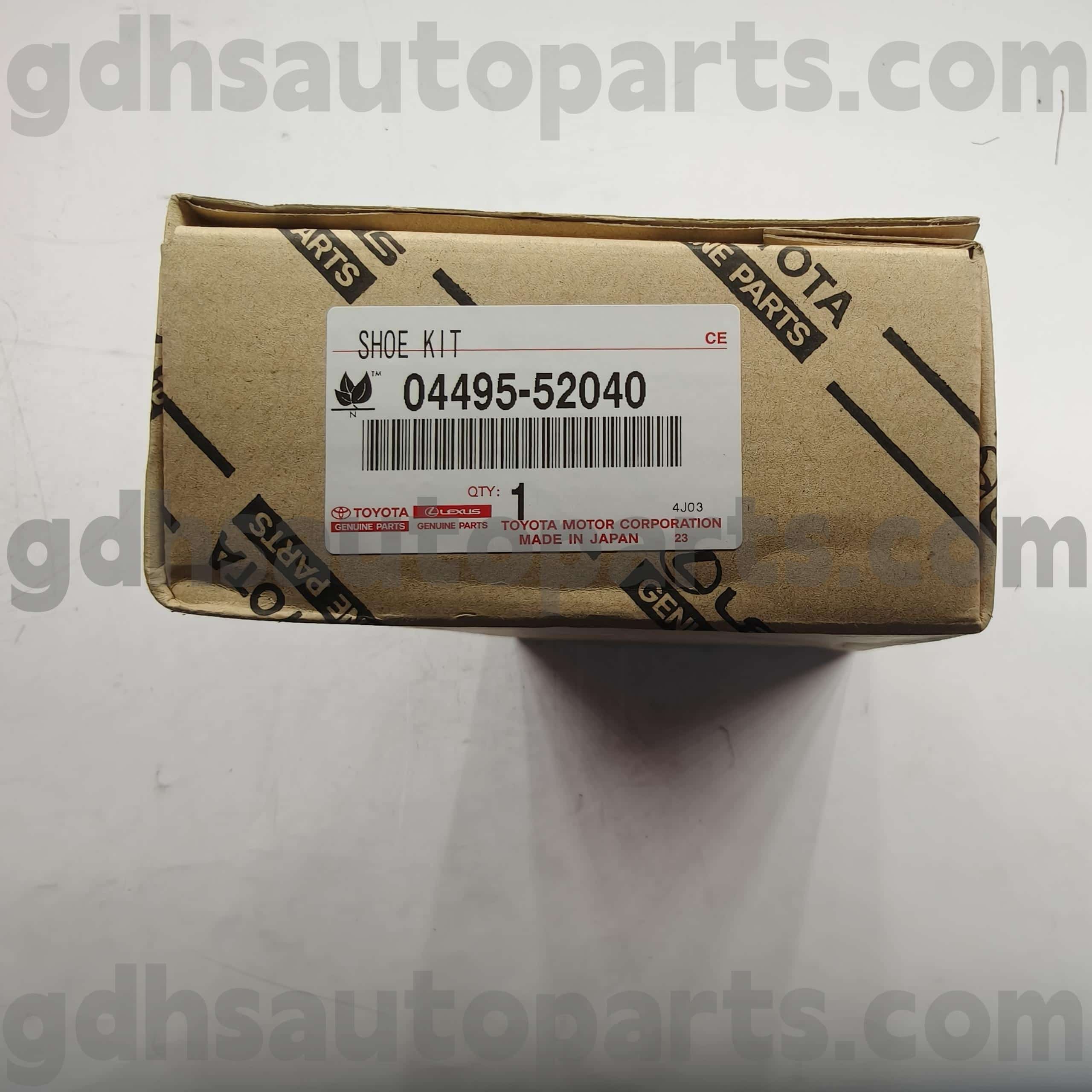 04495-52040 Toyota Pad Bahagian Tulen untuk Celica, Toyota XA, Platz Chassis no. AXP4# ZZE12#