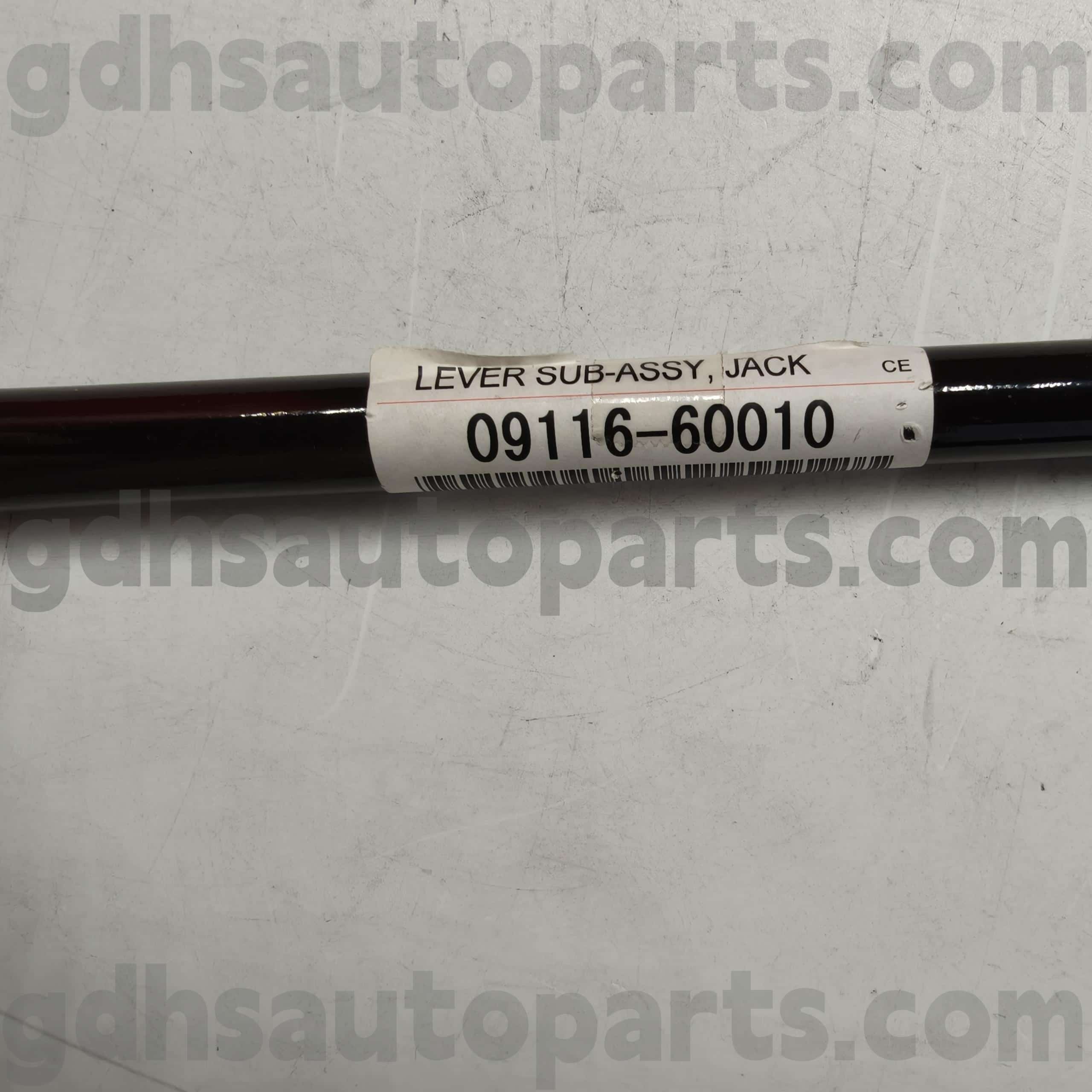 09116-60010 TOYOTA BAHAGIAN JACK JACK HAND-ORANG UNTUK MEGA CRUiser, Previa, Granvia Chassis no. FZJ80