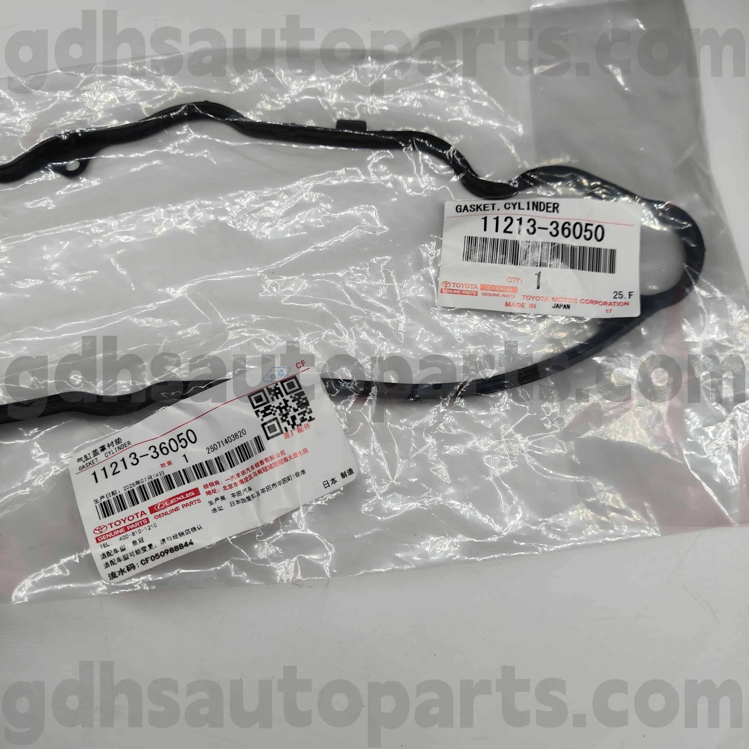 11213-36050 Gasket Penutup Injap Alat Ganti Tulen Toyota untuk HARRIER/HYBRID，LEXUS IS SERIES Casis NO.ASU55