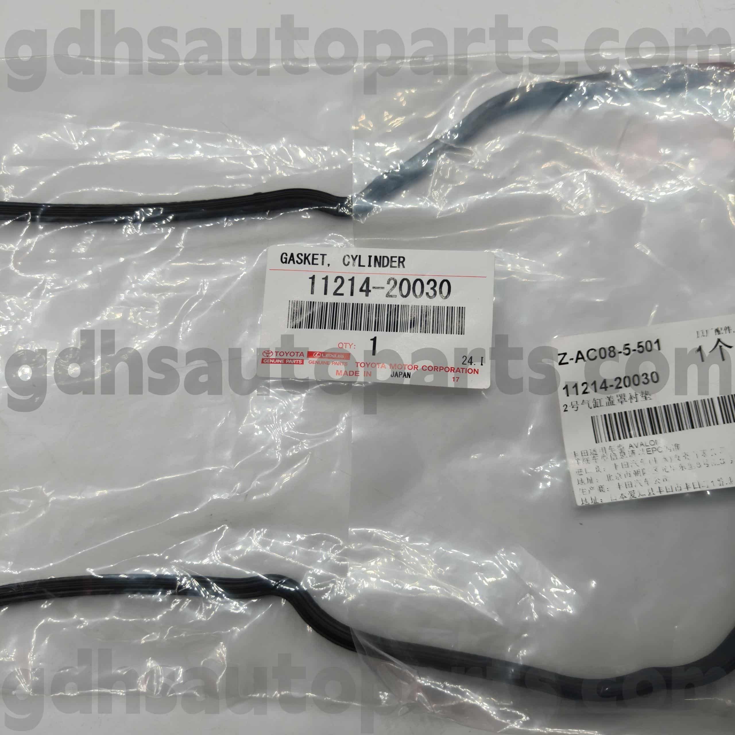 11214-20030 Gasket Penutup Injap Kiri Bahagian Tulen Toyota untuk KLUGER HV，HARRIER，LEXUS ES300 Casis NO.MCU35 MCV30 MNH10