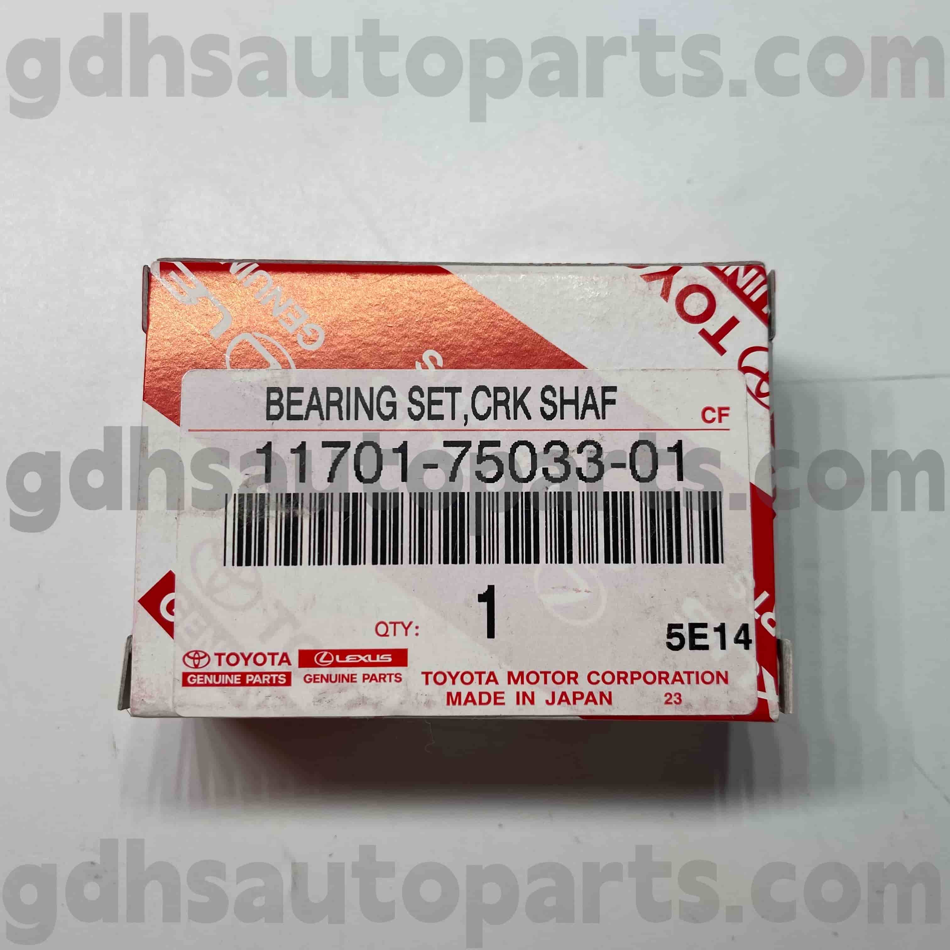 11701-75033-01 Toyota Alat Ganti Tulen Galas Aci Engkol untuk COASTER, LAND CRUISER PRADO, TACOMA Chassis NO.TRJ152