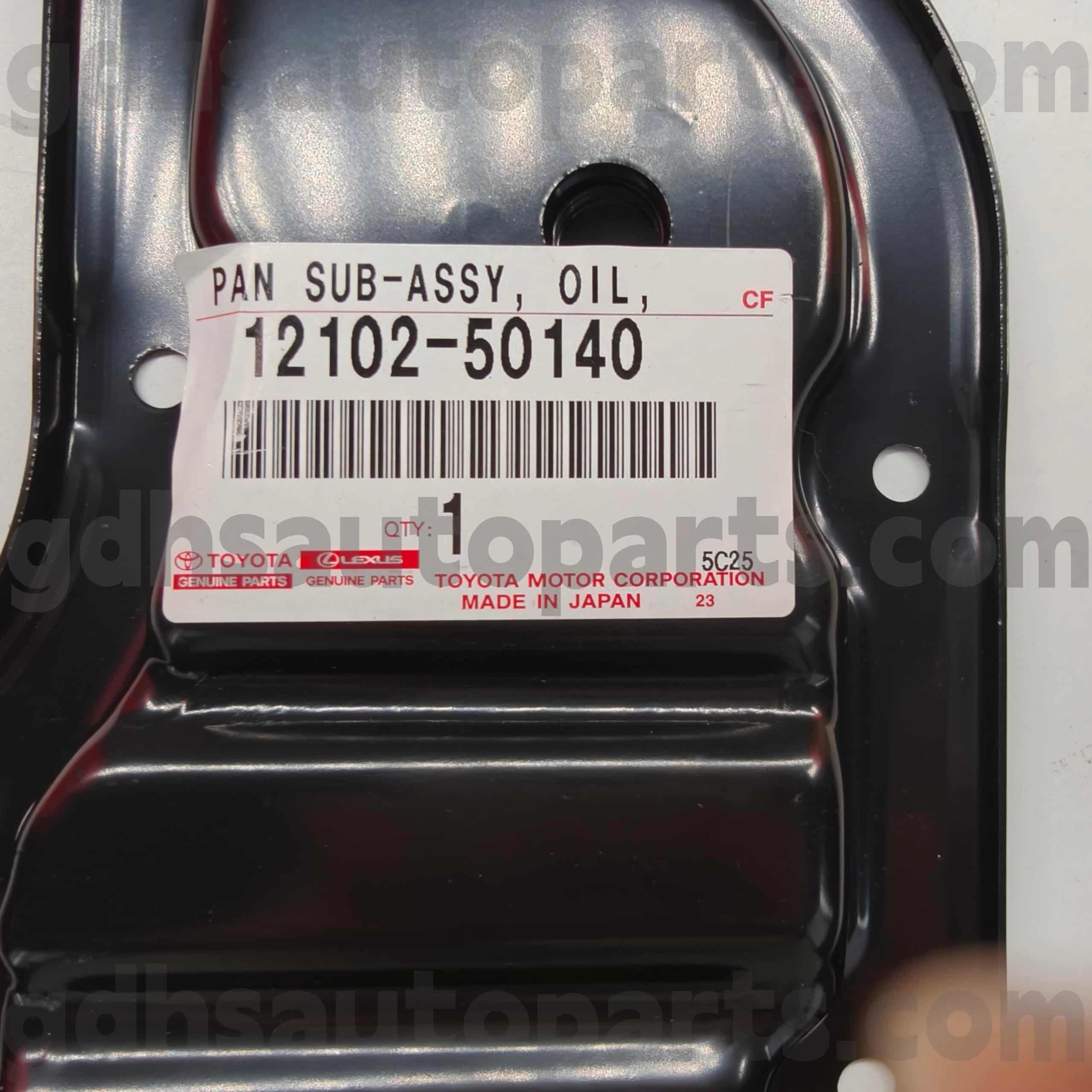 12102-50140 Kuali Minyak Alat Ganti Tulen Toyota untuk LAND CRUISER Casis NO.2UZFE UZJ200