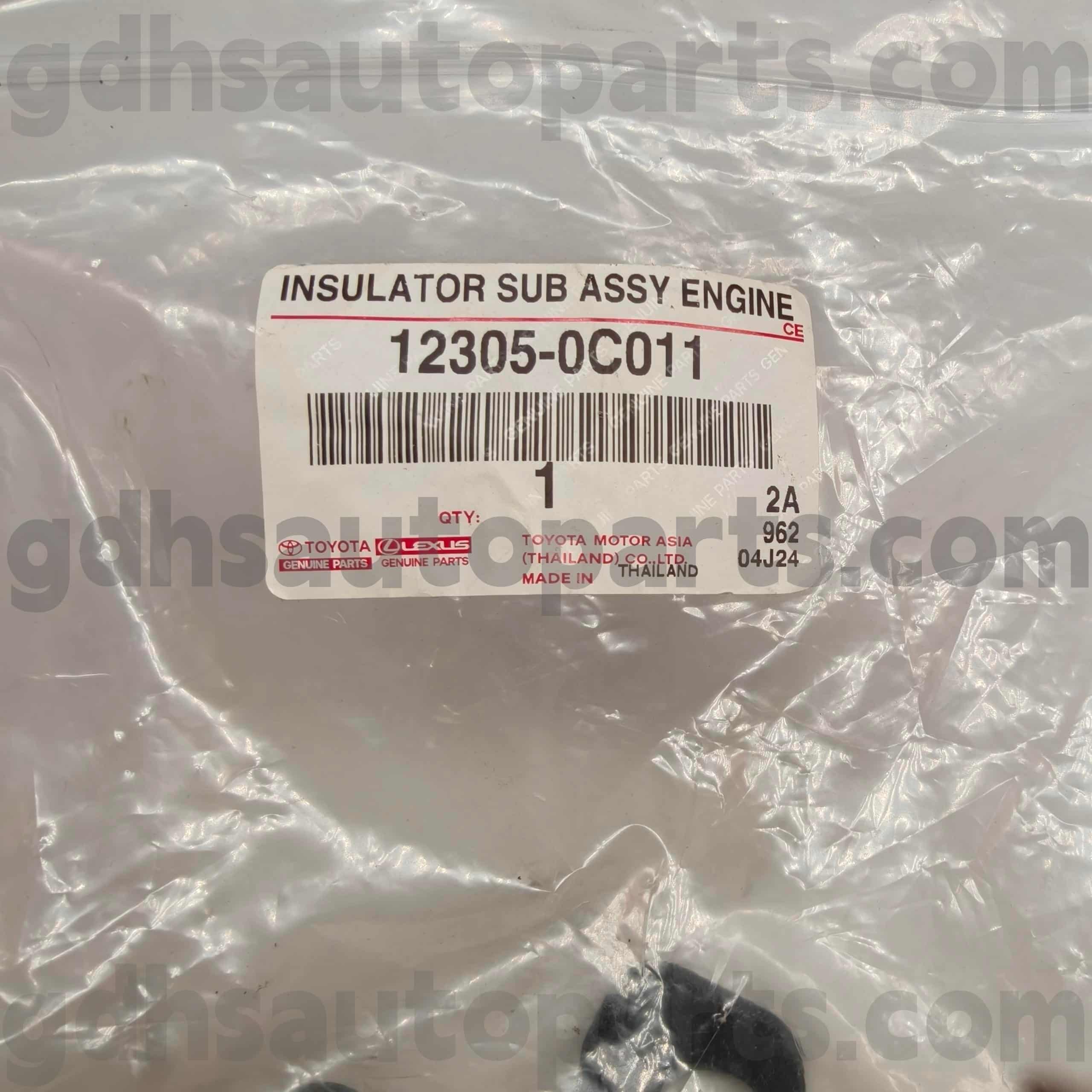 12305-0C011 Bahagian Tulen Toyota Lekap Enjin Kanan untuk HILUX, FORTUNER Casis NO.TGN51