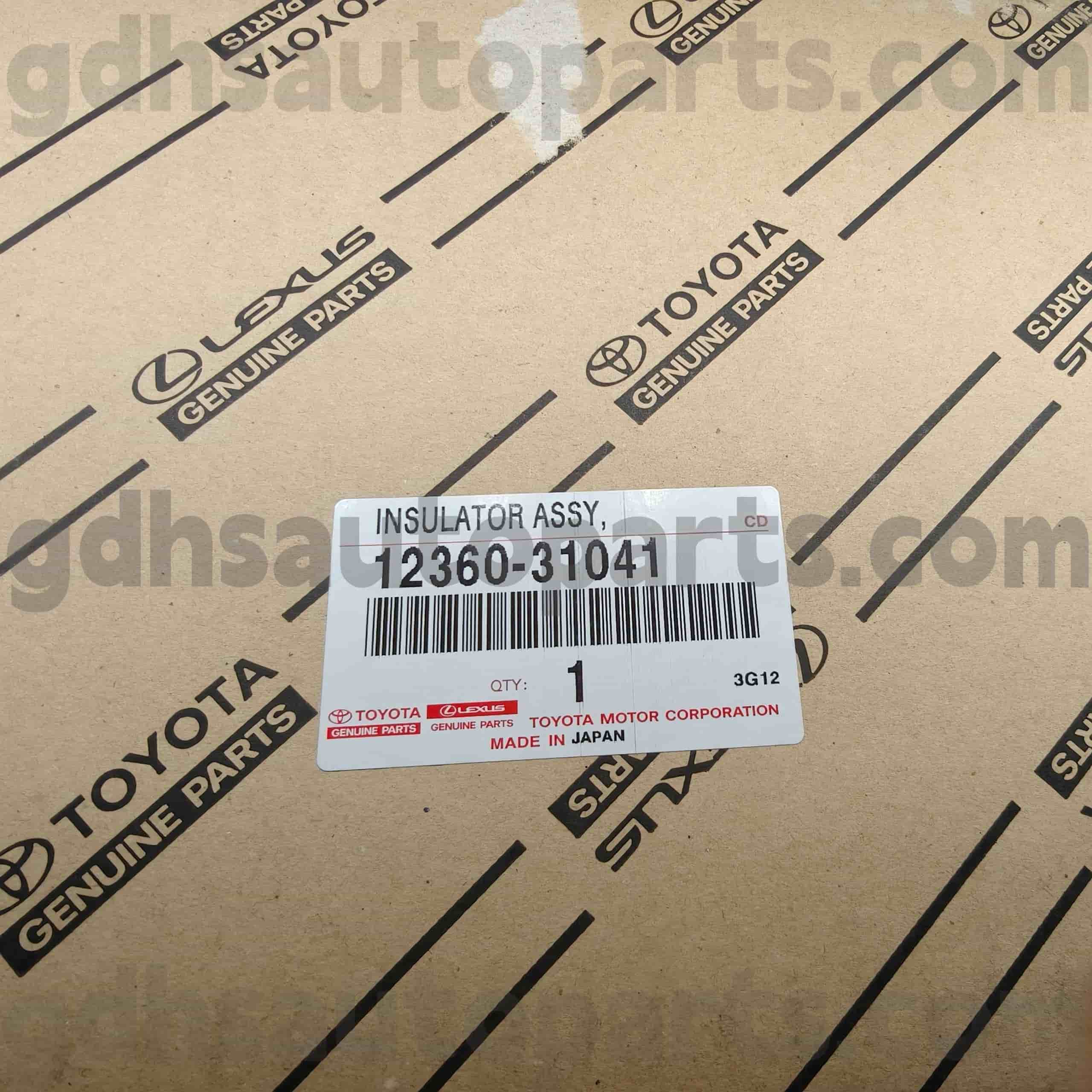 12360-31041 Lekap Enjin Depan Bahagian Tulen Toyota untuk Casis HIGHLANDER NO.2GRFE..GSU4#