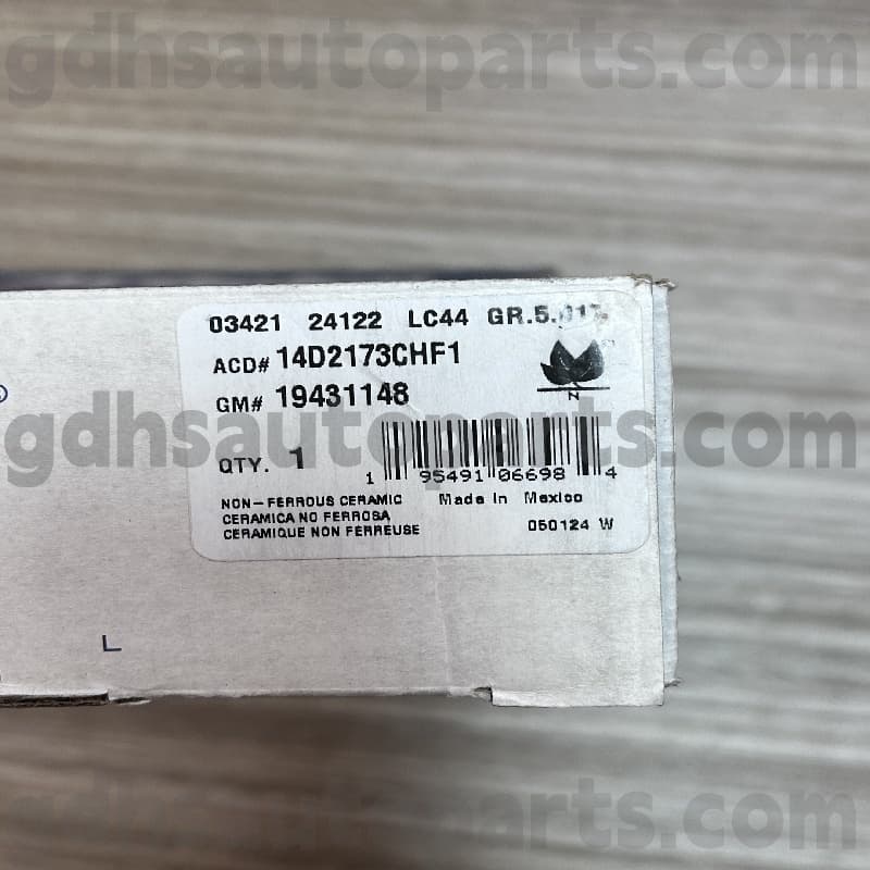 14D2173CHF1 ACDELCO BRAKE Pad untuk Escalade OE NO. 19431148