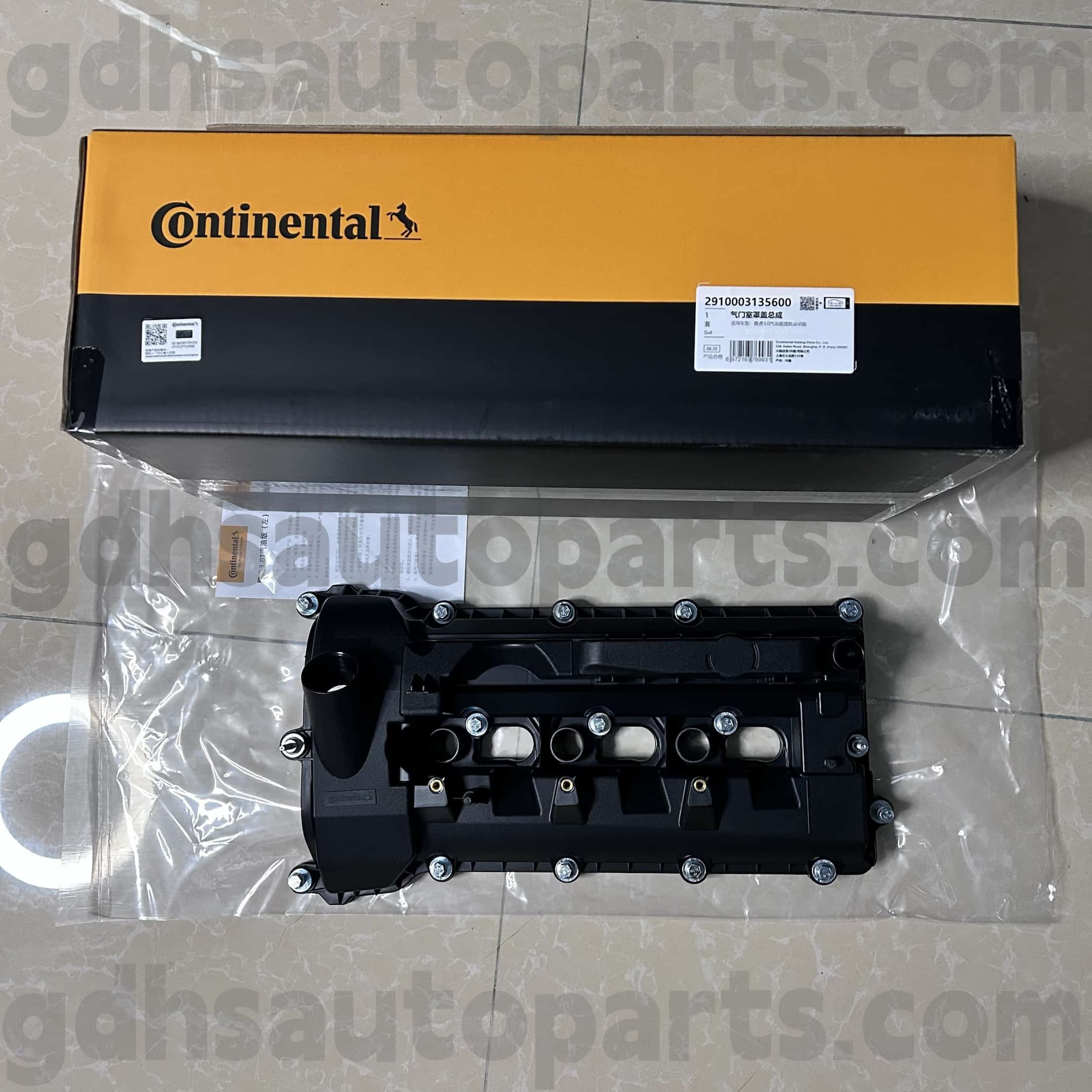2910003135600 Continental Continental Left Valve Cover untuk Range Rover Velar, Land Rover Discovery 4, Range Rover, Range Rover Sport Oe No. LR109353