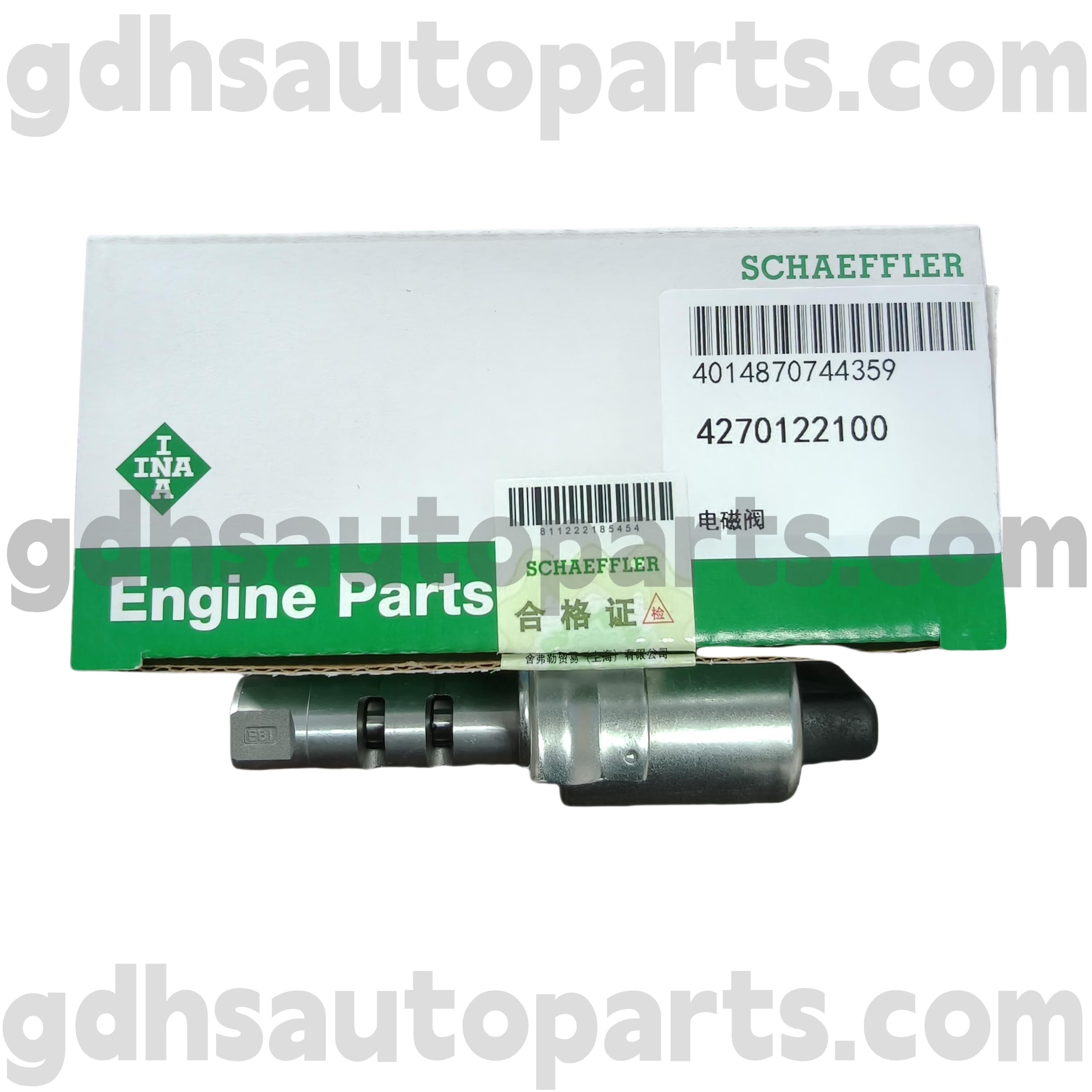 4270122100 Schaeffler Ina Camshaft Solenoid Valve untuk Range Rover Evoque, Land Rover Freelander 2, Range Rover OE NO. LR025652