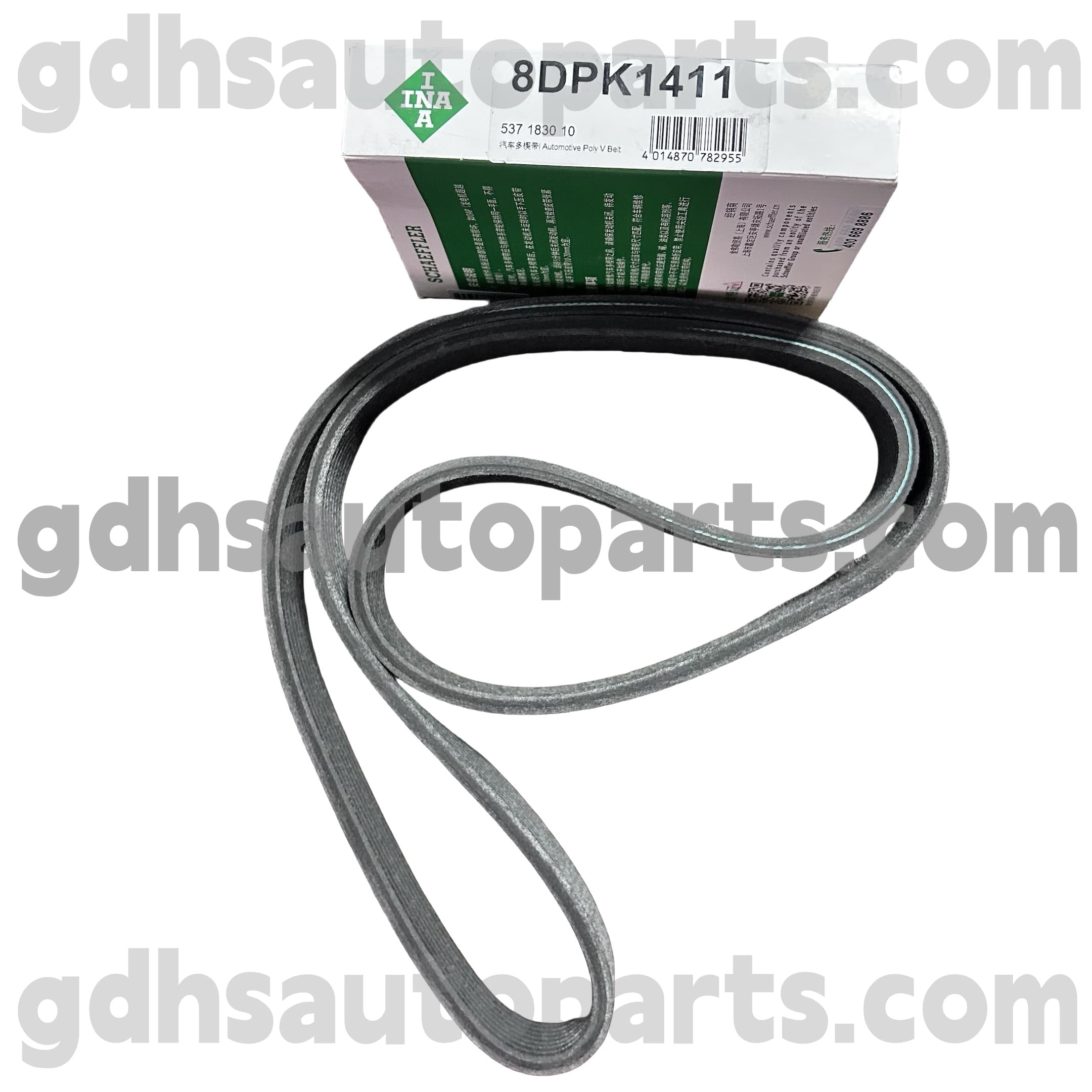 5371830100 Schaeffler Ina Supercharger Drive Belt untuk Jaguar XJ, Jaguar XF, Jaguar XE, Jaguar XK, F-Type, F-Pace OE NO. C2D39175