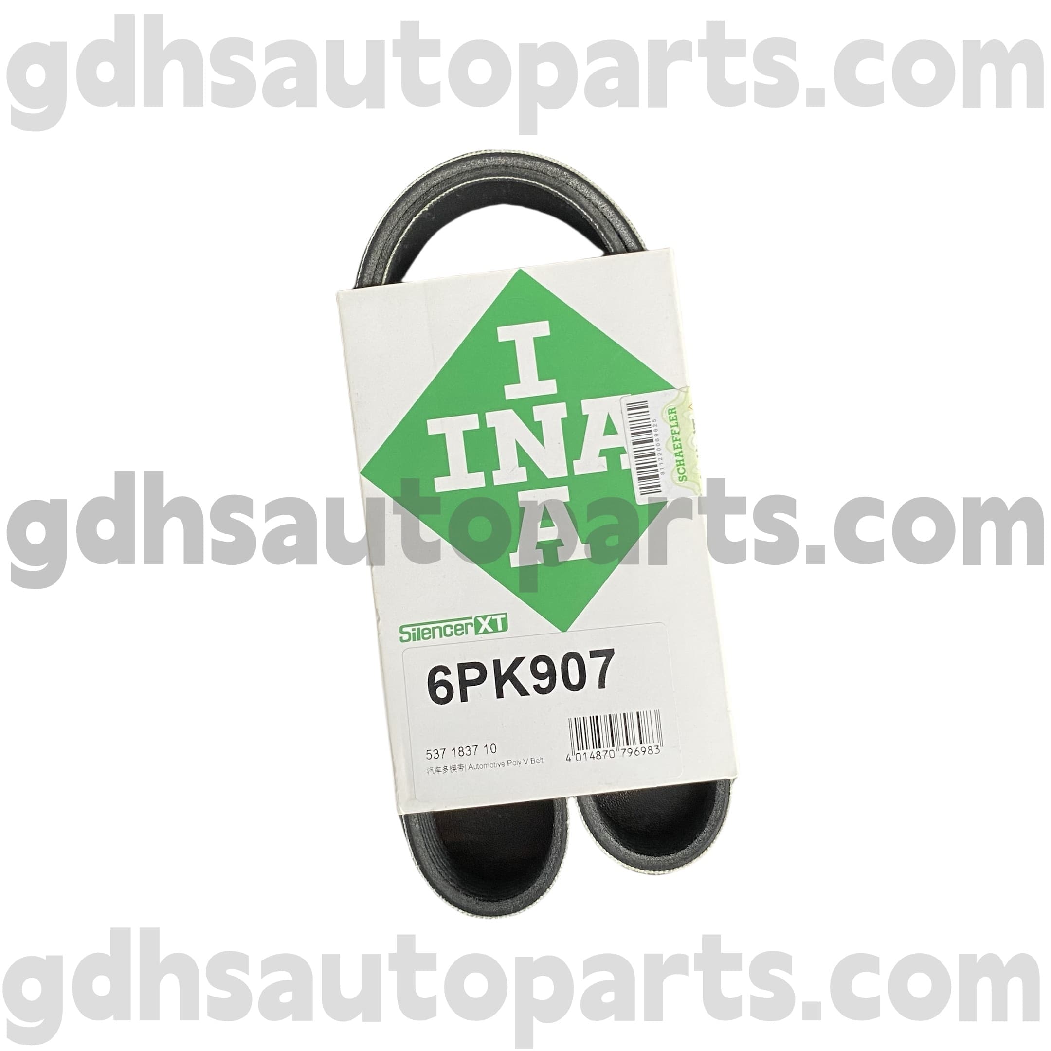 5371837100 Schaeffler Ina Drive Belt untuk Range Rover, Range Rover Sport, Range Rover Velar, Pertahanan Baru OE No.LR100930