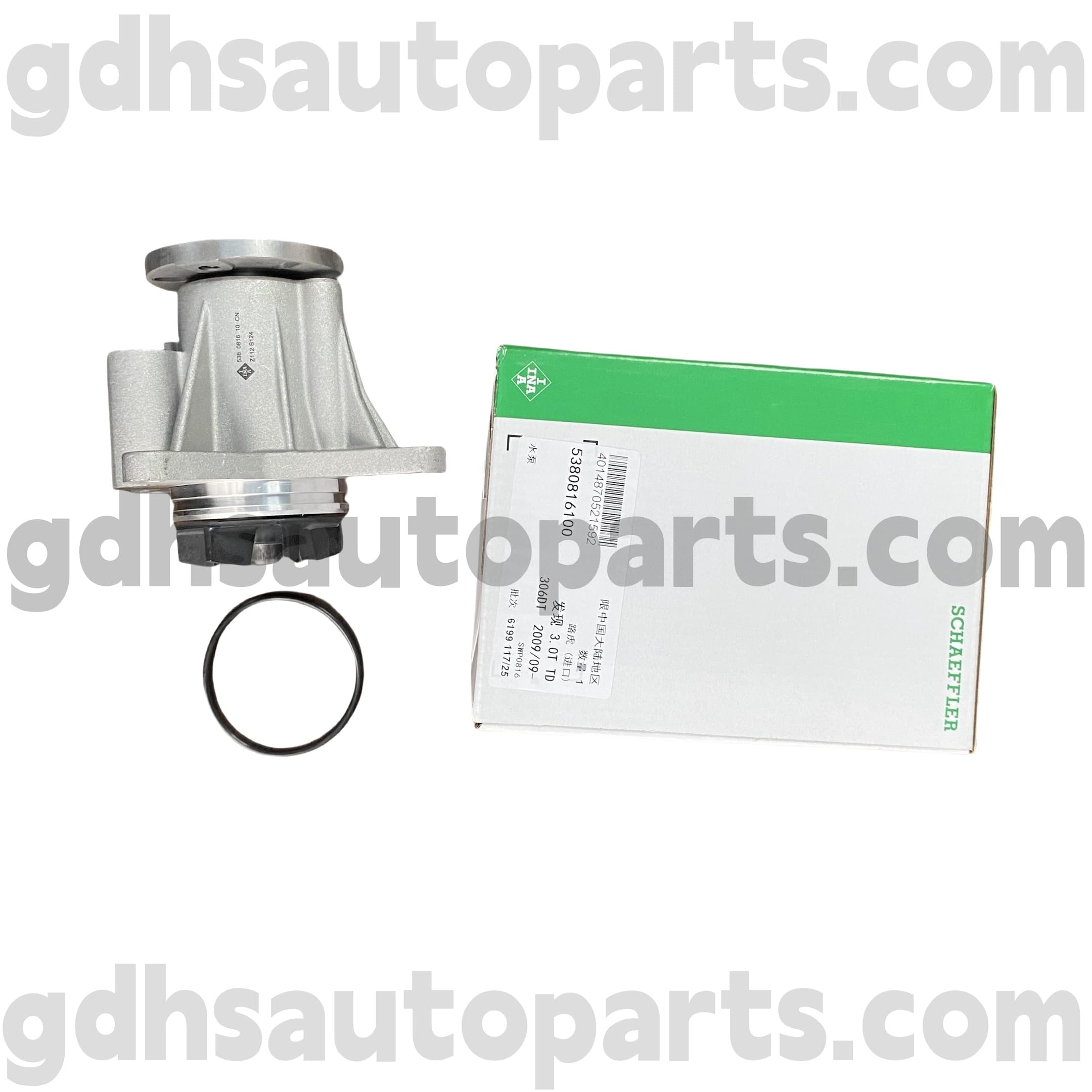 5380816100 Schaeffler Ina Water Pump untuk Range Rover, Range Rover Sport, Land Rover Discovery 4 OE no. LR013164