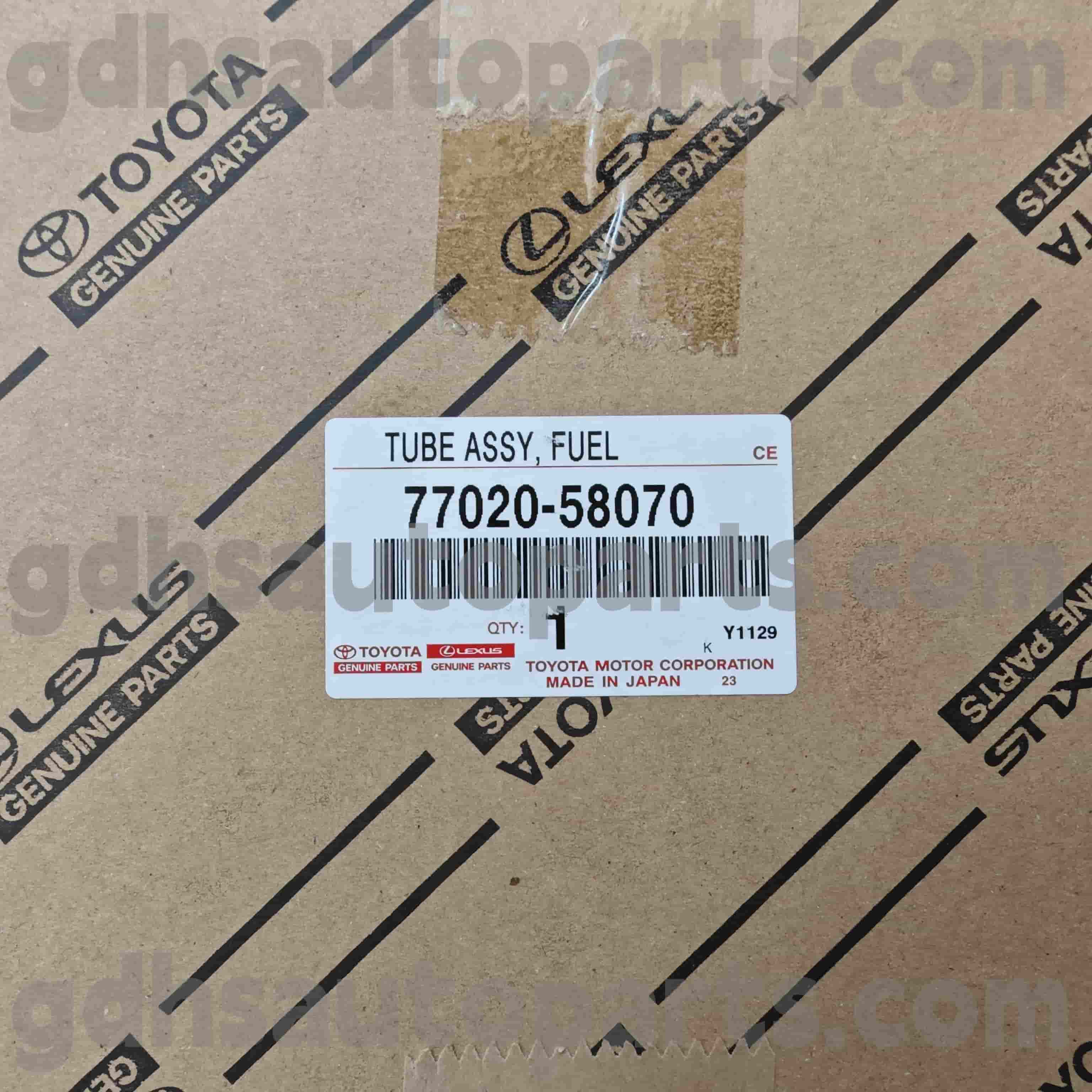 77020-58070 Toyota Bahagian Bahan Bakar Toyine untuk Alphard/Vellfire 、 Lexus LM350/LM300H Chassis no. GGH30