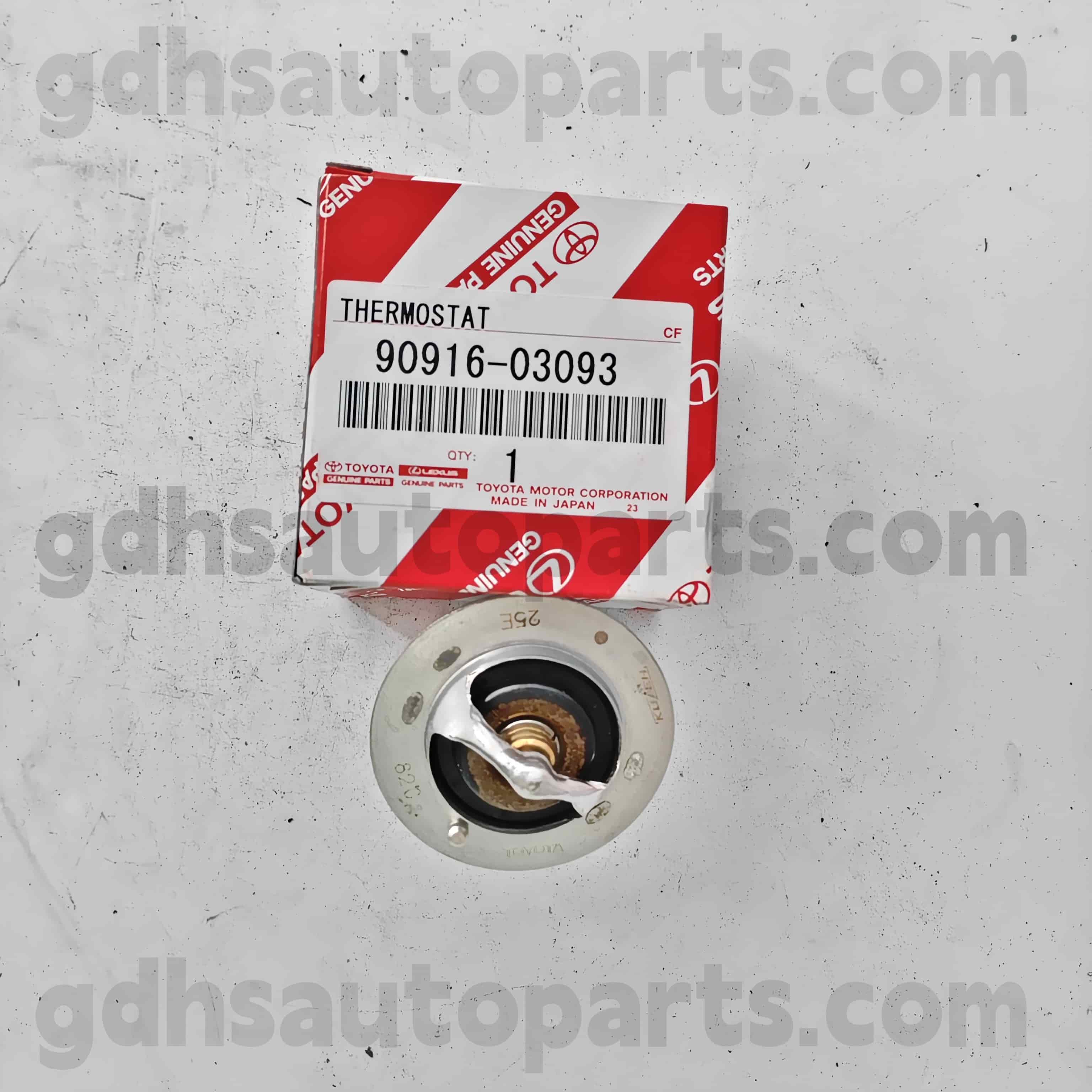 90916-03118 TOYOTA Bahagian Tulen Termostat untuk Hilux 、 Land Cruiser Prado 、 Fortuner 、 Coaster Chassis no. 1KDFTV..KDJ120