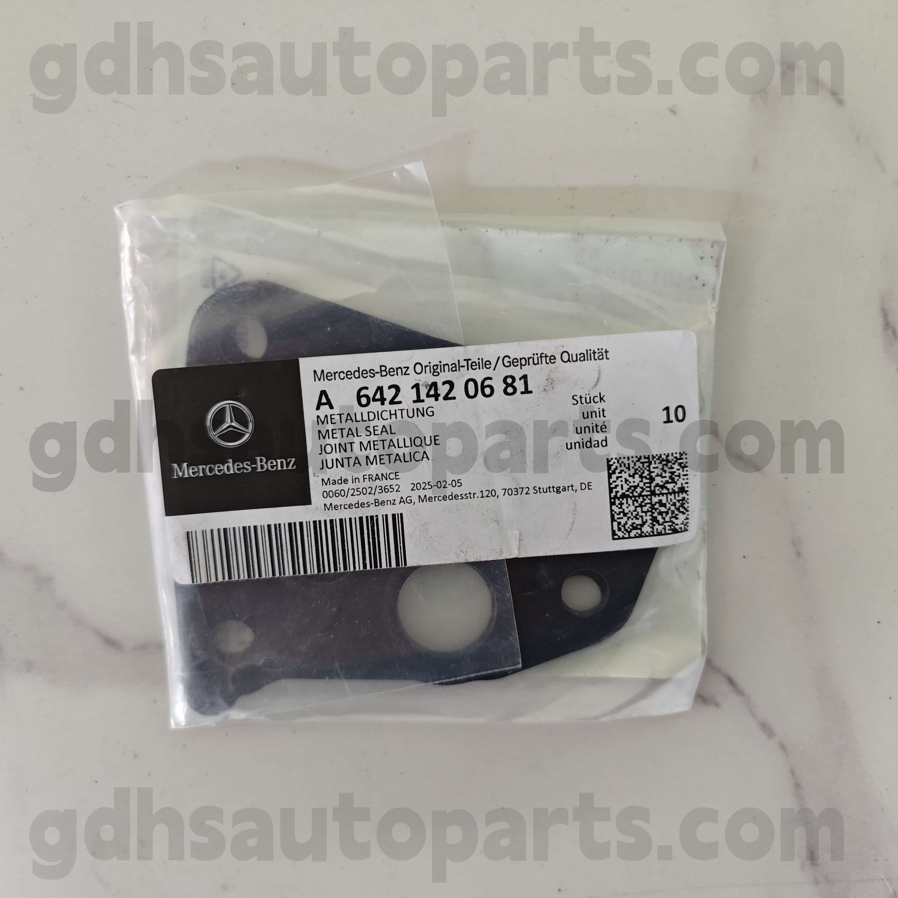 A 642 142 06 81 Mercedes-Benz bahagian asli turbocharger o-ring untuk 642855 OM642, 642890 OM642 ,642820 642 ,642868 OM64 ,642887 OM642